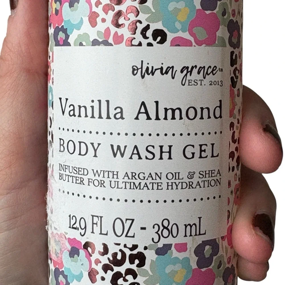 Olivia Grace Vanilla Almond Body Wash Gel 12.9 fl oz